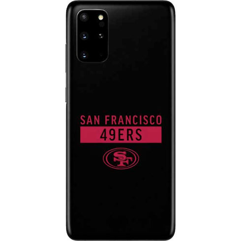 NFL San Francisco 49ers Black Performance Series Galaxy S20 Plus Skin